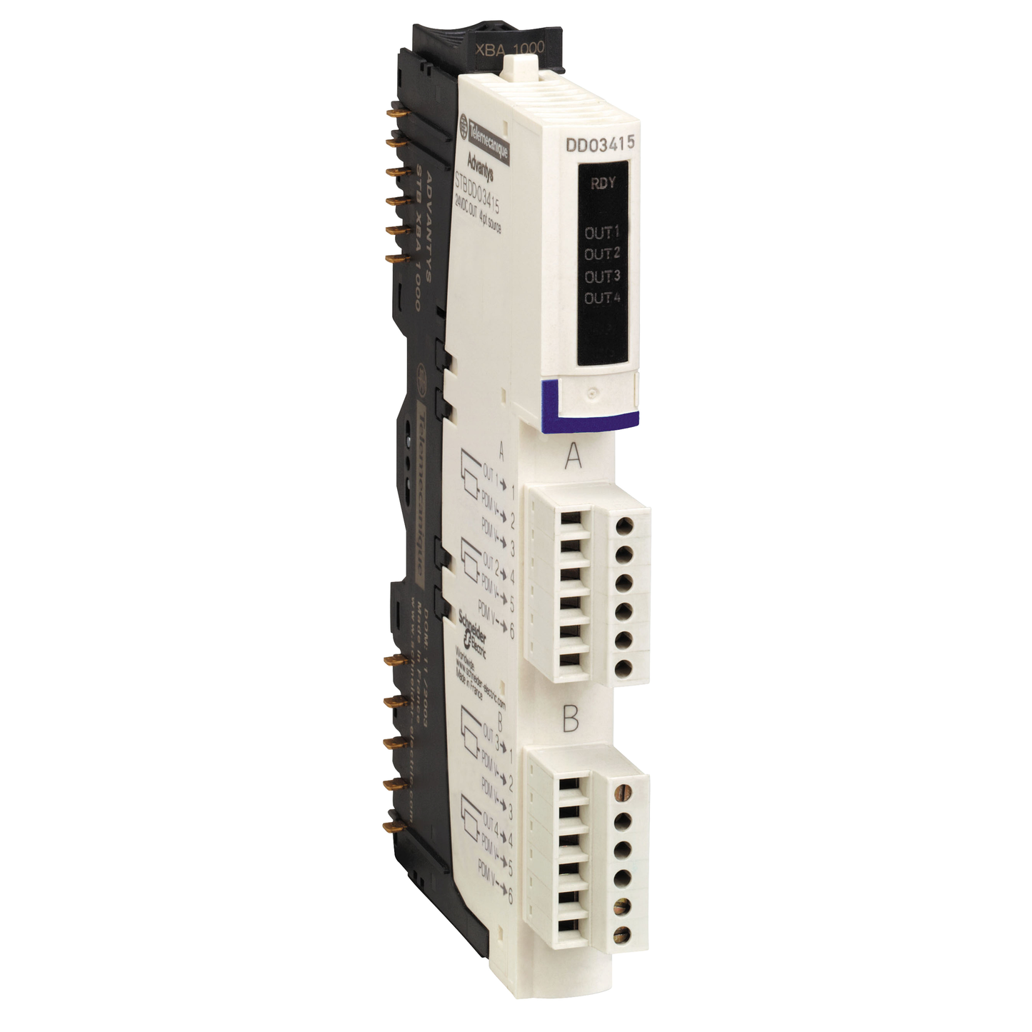 Schneider Electric-STBDDO3415K-Advantys STB - kit de sortie numérique basique Modicon - 4 sorties - 24Vcc