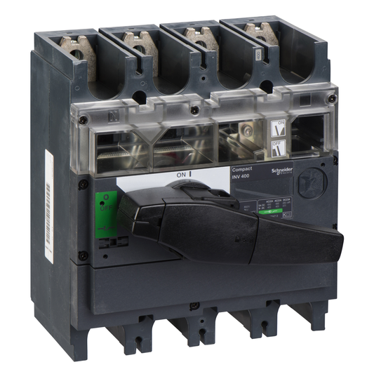 Schneider Electric-31171-Interrupteur sectionneur à coupure visible - poignée noire -  INV400 4P 400A