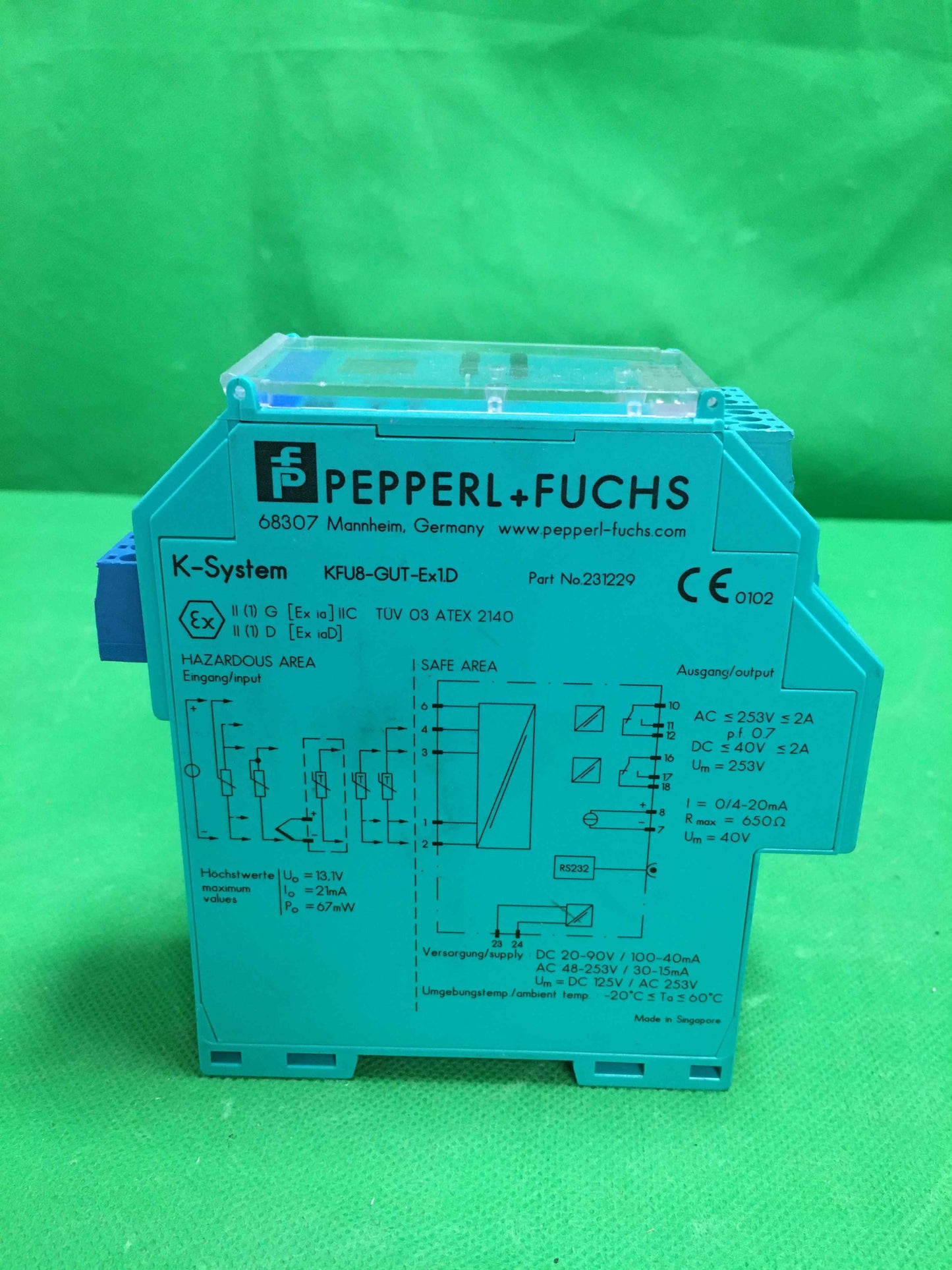PEPERL+FUCHS-KFU8-GUT-Ex1.D/KFU8GUTEx1D