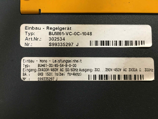 Baumuller-BUM61-VC-0C-1048 302534/BUM61VC0C1048302534