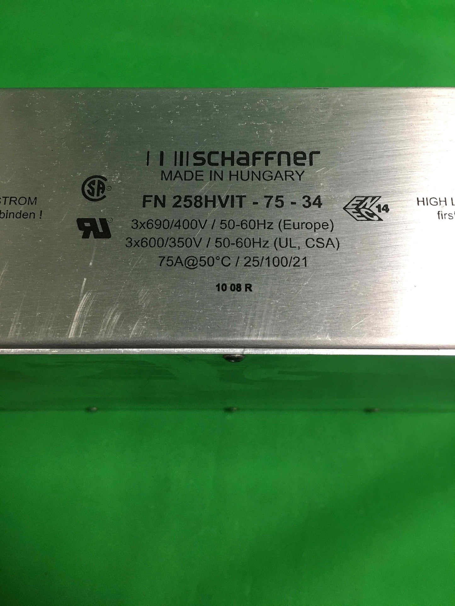 Schaffner-FN 258HVITT-75-34/FN258HVITT7534