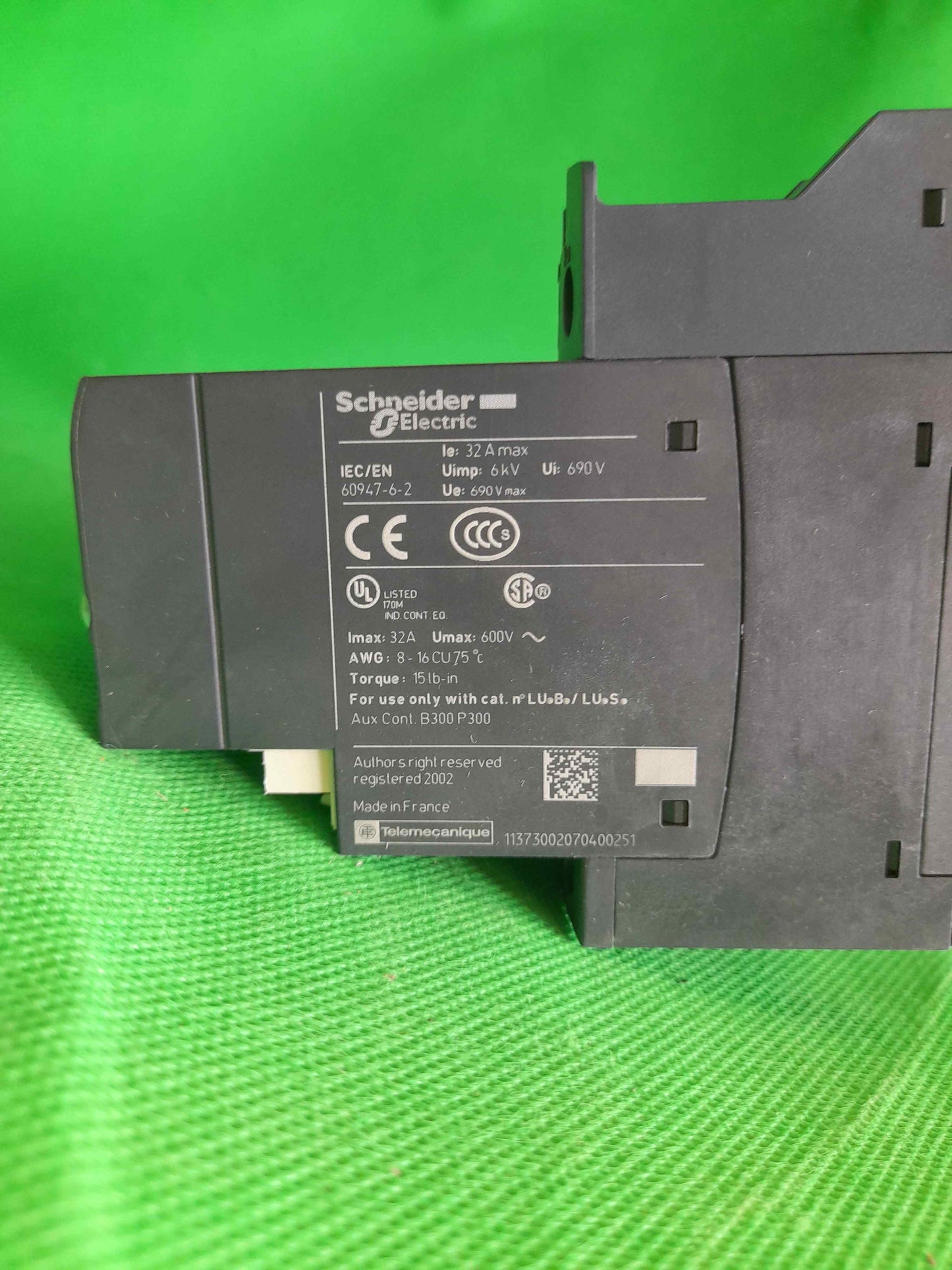 Schneider Electric-LU6MB0BL New/LU6MB0BL