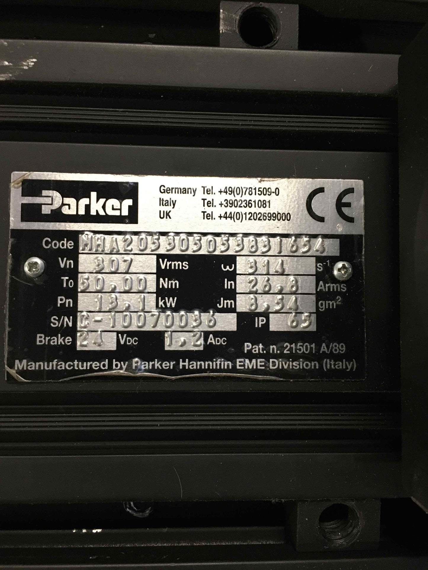 Parker-MHA205305053831654 HAUT/MHA205305053831654HAUT