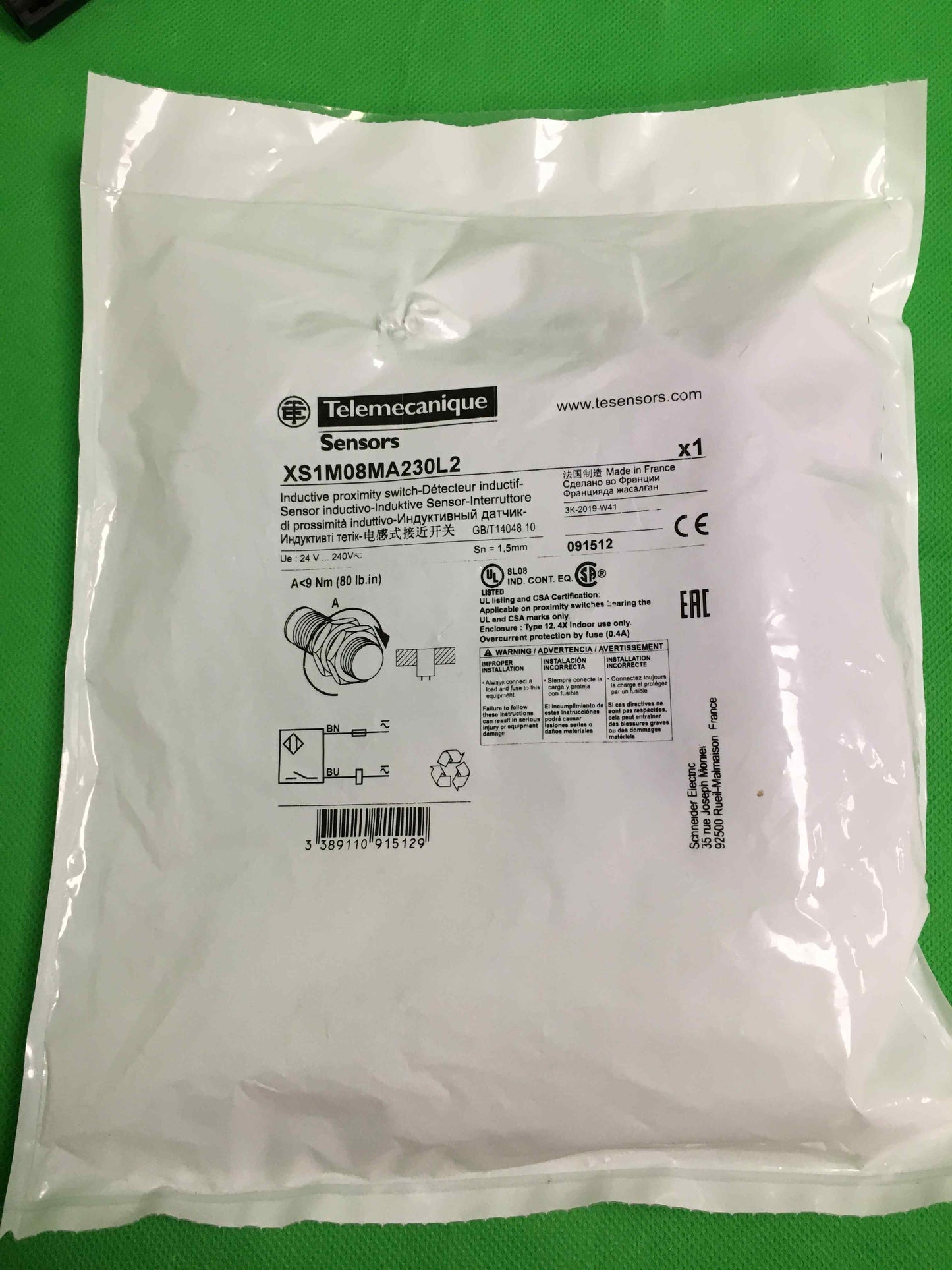 Schneider Electric-XS1M08MA230L2/XS1M08MA230L2